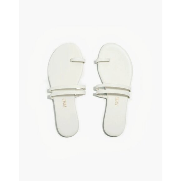 Tkees Leah Sandals Leather Cream Size 9 - Picture 1 of 9